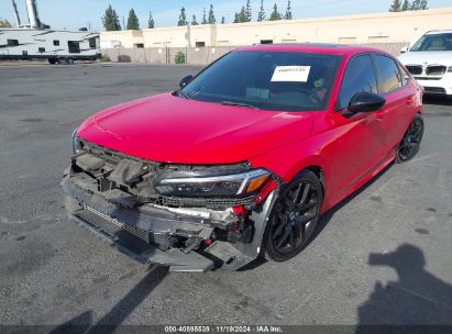 2022 HONDA CIVIC SI SEDAN Red  Gasoline 2HGFE1E59NH470103 photo #3