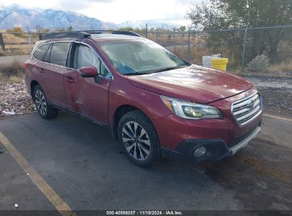 2017 SUBARU OUTBACK 2.5I LIMITED Maroon  Gasoline 4S4BSANC4H3411001 photo #1