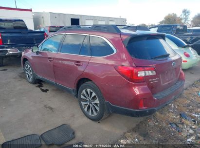 2017 SUBARU OUTBACK 2.5I LIMITED Maroon  Gasoline 4S4BSANC4H3411001 photo #4