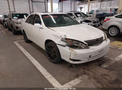 2002 TOYOTA CAMRY LE White  Gasoline JTDBE32K220114160 photo #1