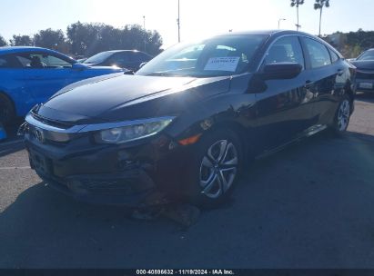 2016 HONDA CIVIC LX Black  Gasoline 2HGFC2E51GH564622 photo #3