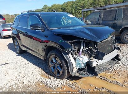 2017 TOYOTA HIGHLANDER LIMITED PLATINUM Black  Gasoline WBAHN83567DT76308 photo #1