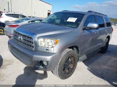 2011 TOYOTA SEQUOIA LIMITED 5.7L V8 Gray  Gasoline 5TDKY5G16BS035106 photo #3