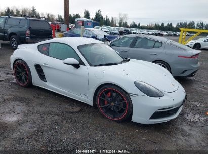 2018 PORSCHE 718 CAYMAN GTS White  Gasoline WP0AB2A86JS278289 photo #1