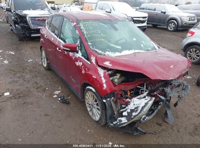 2015 FORD C-MAX ENERGI SEL Red  Hybrid 1FADP5CU7FL101896 photo #1