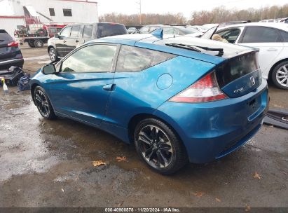 2015 HONDA CR-Z EX Blue  Hybrid JHMZF1D62FS000880 photo #4