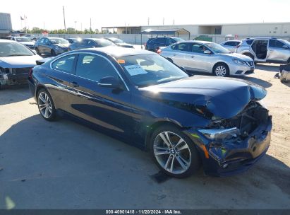 2019 BMW 430I Dark Blue  Gasoline WBA4W3C58KAF91507 photo #1