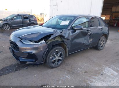 2024 HONDA HR-V AWD EX-L/AWD EX-L W/O BSI Gray  Gasoline 3CZRZ2H77RM725657 photo #3