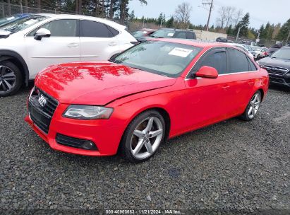 2009 AUDI A4 3.2 PREMIUM PLUS Red  Gasoline WAUMK78K09N000460 photo #3