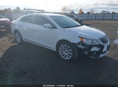 2013 BUICK LACROSSE LEATHER GROUP White  Gasoline 1G4GC5E37DF309534 photo #1