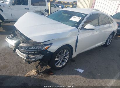 2021 HONDA ACCORD LX White  Gasoline 1HGCV1F10MA059619 photo #3