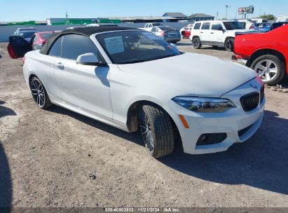 2020 BMW 230I White  Gasoline WBA2M7C01L7D99126 photo #1