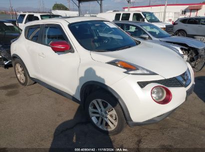 2015 NISSAN JUKE SV White  Gasoline JN8AF5MR1FT503184 photo #1