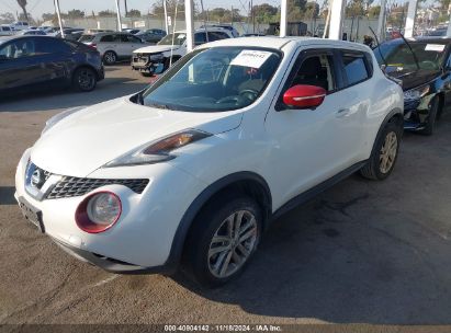 2015 NISSAN JUKE SV White  Gasoline JN8AF5MR1FT503184 photo #3