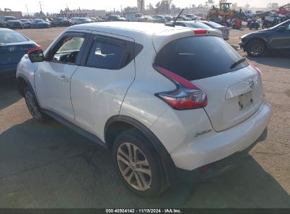 2015 NISSAN JUKE SV White  Gasoline JN8AF5MR1FT503184 photo #4