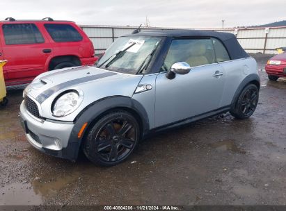 2010 MINI COOPER S Silver  Gasoline WMWMS3C52ATY51167 photo #3