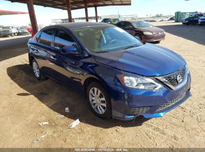 2018 NISSAN SENTRA S Blue  Gasoline 3N1AB7AP0JY279978 photo #1