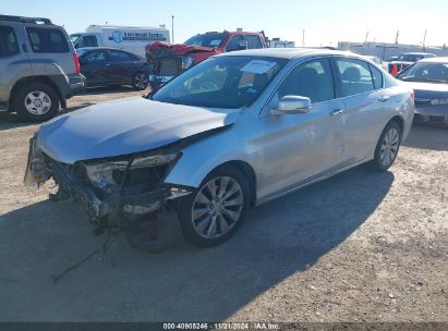 2013 HONDA ACCORD EX-L Silver  Gasoline 1HGCR2F86DA113321 photo #3