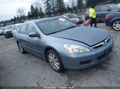 2007 HONDA ACCORD 3.0 EX Blue  Gasoline 1HGCM66507A043069 photo #1