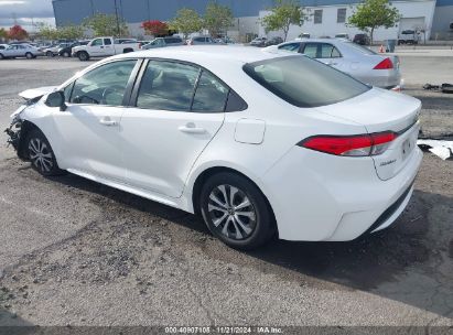 2022 TOYOTA COROLLA HYBRID LE White  Hybrid JTDEAMDE9N3001007 photo #4