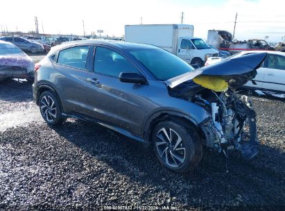 2019 HONDA HR-V SPORT Gray  Gasoline 3CZRU6H13KG714144 photo #1