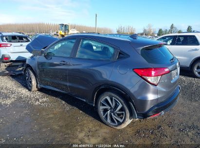 2019 HONDA HR-V SPORT Gray  Gasoline 3CZRU6H13KG714144 photo #4