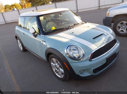 2013 MINI HARDTOP COOPER S Light Blue  Gasoline WMWSV3C57DT390552 photo #1