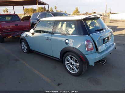 2013 MINI HARDTOP COOPER S Light Blue  Gasoline WMWSV3C57DT390552 photo #4