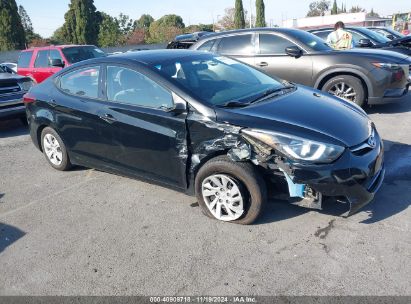 2016 HYUNDAI ELANTRA SE Black  Gasoline 5NPDH4AE0GH747820 photo #1