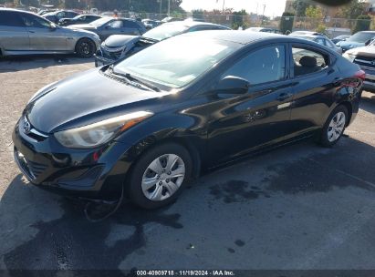 2016 HYUNDAI ELANTRA SE Black  Gasoline 5NPDH4AE0GH747820 photo #3