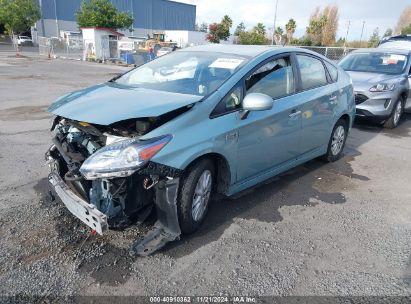 2014 TOYOTA PRIUS PLUG-IN Turquoise  Hybrid JTDKN3DP1E3052939 photo #3