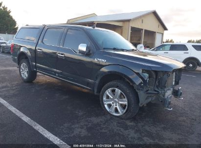 2020 FORD F-150 PLATINUM Black  Gasoline 1FTEW1E46LFC10786 photo #1