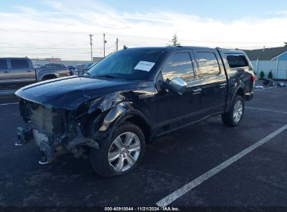 2020 FORD F-150 PLATINUM Black  Gasoline 1FTEW1E46LFC10786 photo #3