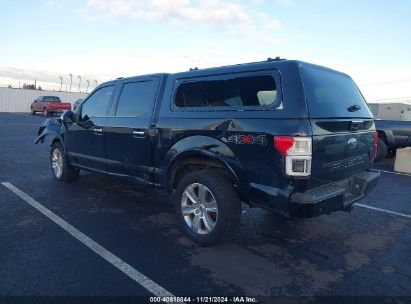 2020 FORD F-150 PLATINUM Black  Gasoline 1FTEW1E46LFC10786 photo #4