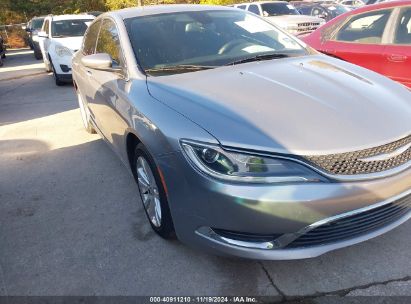 2015 CHRYSLER 200 LIMITED Gray  Gasoline 1C3CCCAB1FN741425 photo #1