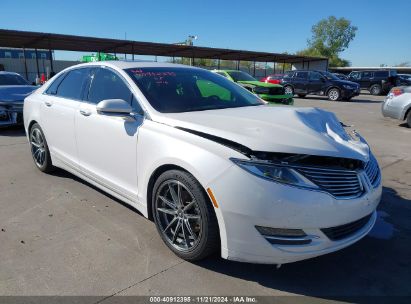 2016 LINCOLN MKZ White  Gasoline 3LN6L2G91GR603112 photo #1