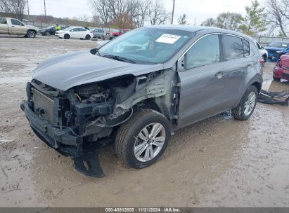 2018 KIA SPORTAGE LX Gray  Gasoline KNDPM3AC9J7475491 photo #3