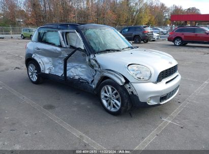 2011 MINI COOPER S COUNTRYMAN Silver  Gasoline WMWZC3C5XBWL78864 photo #1