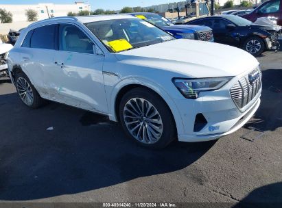 2019 AUDI E-TRON PREMIUM PLUS White  Electric WA1VABGE0KB024140 photo #1