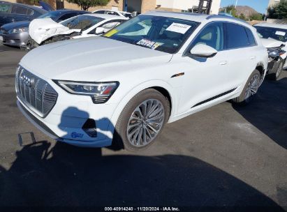 2019 AUDI E-TRON PREMIUM PLUS White  Electric WA1VABGE0KB024140 photo #3