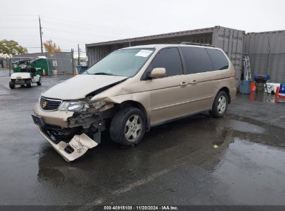 2001 HONDA ODYSSEY EX Gold  gas 2HKRL18631H513468 photo #3