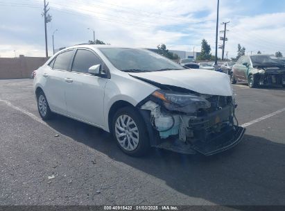 2018 TOYOTA COROLLA LE White  Gasoline 5YFBURHE5JP852191 photo #1