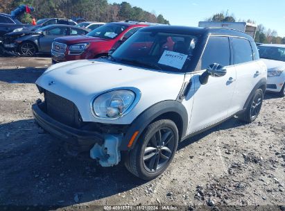 2013 MINI COUNTRYMAN COOPER S White  Gasoline WMWZC3C51DWP22844 photo #3