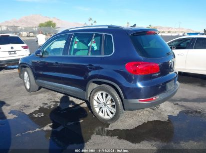 2013 VOLKSWAGEN TIGUAN SE Blue  Gasoline WVGAV3AX1DW596642 photo #4