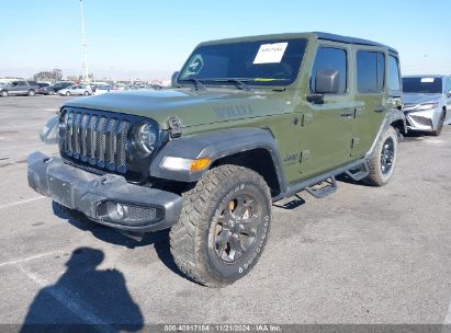 2022 JEEP WRANGLER UNLIMITED WILLYS 4X4 Green  Gasoline 1C4HJXDG5NW113205 photo #3