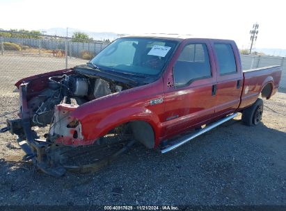 2003 FORD F-350 LARIAT/XL/XLT Red  Diesel 1FTSW31F63EA74736 photo #3