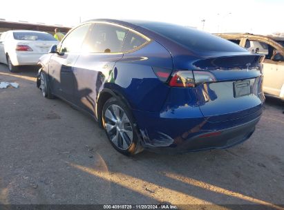 2023 TESLA MODEL Y AWD/LONG RANGE DUAL MOTOR ALL-WHEEL DRIVE Blue  Electric 7SAYGDEE0PA076517 photo #4