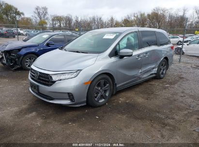 2021 HONDA ODYSSEY EX Silver  Gasoline 5FNRL6H55MB014484 photo #3