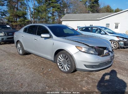 2014 LINCOLN MKS Silver  Gasoline 1LNHL9EKXEG609695 photo #1