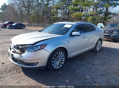 2014 LINCOLN MKS Silver  Gasoline 1LNHL9EKXEG609695 photo #3